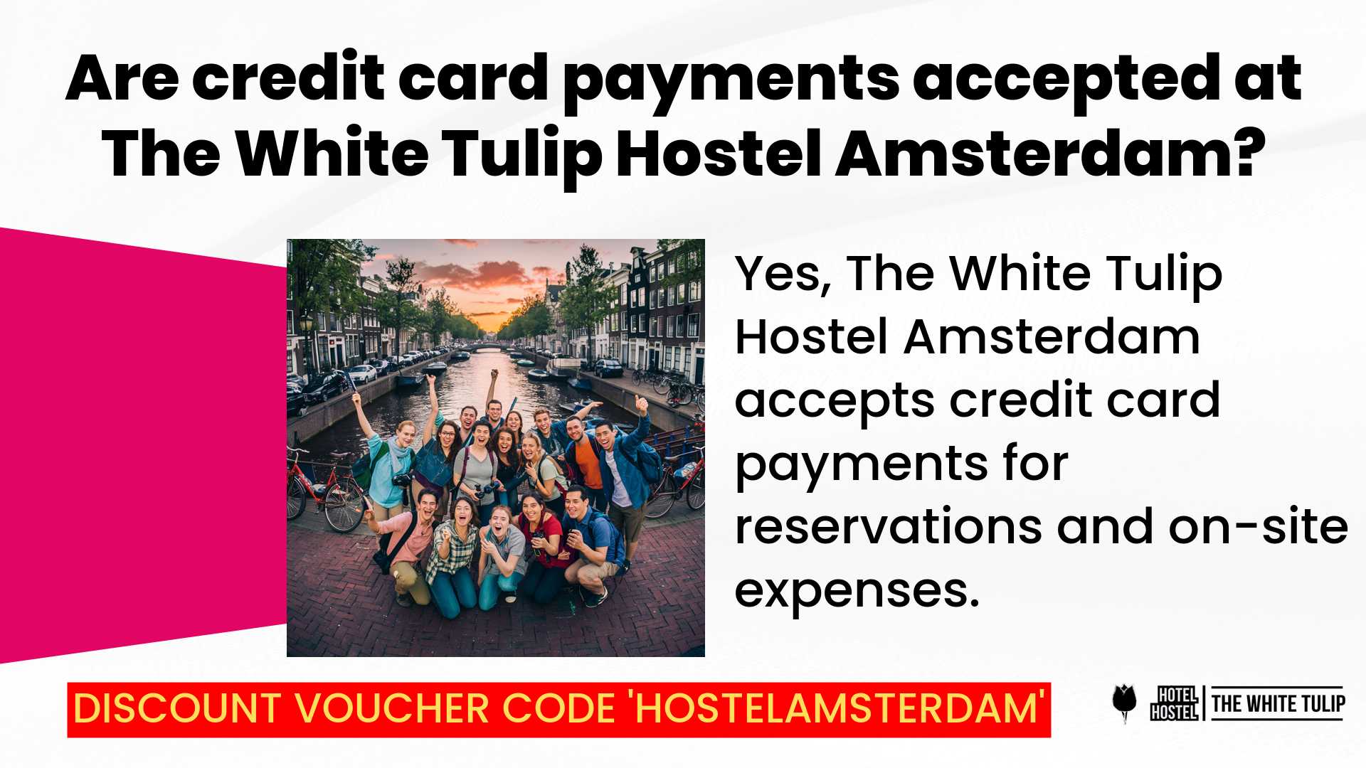 Credit Card Payments at White Tulip Hostel
