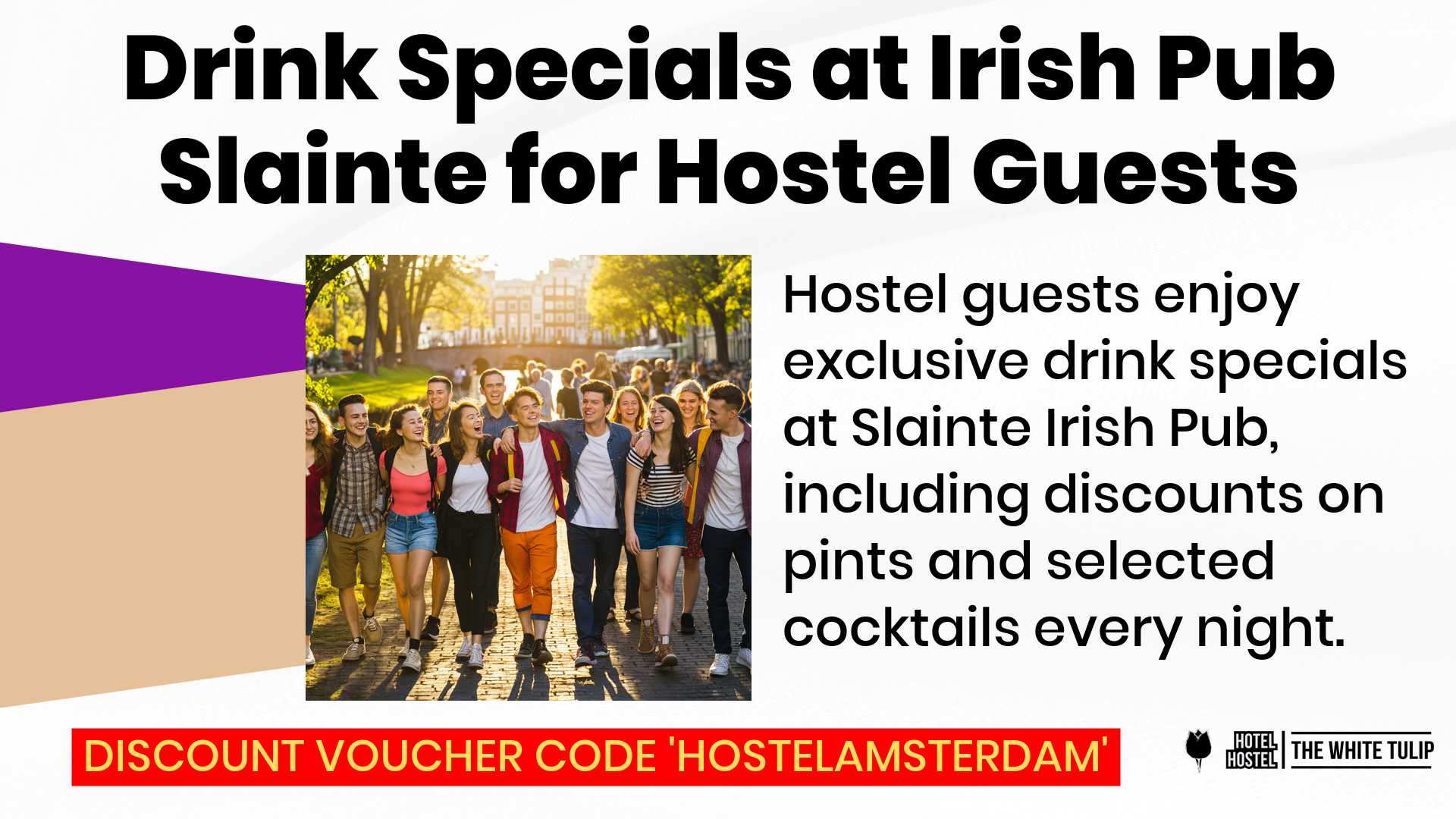 Drink specials at Slainte Irish Pub